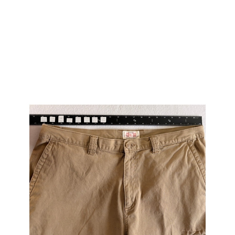 Old Navy Mens Cargo Vintage Pants 40x30 (40x28.5) Khaki Cotton Military Hiking - Picture 5 of 7